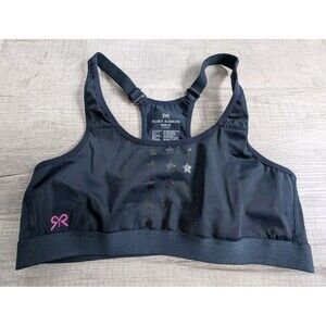 Ruby Ribbon Limited Edition Starlight Sport Bra Demiette Size 32 Navy Stars